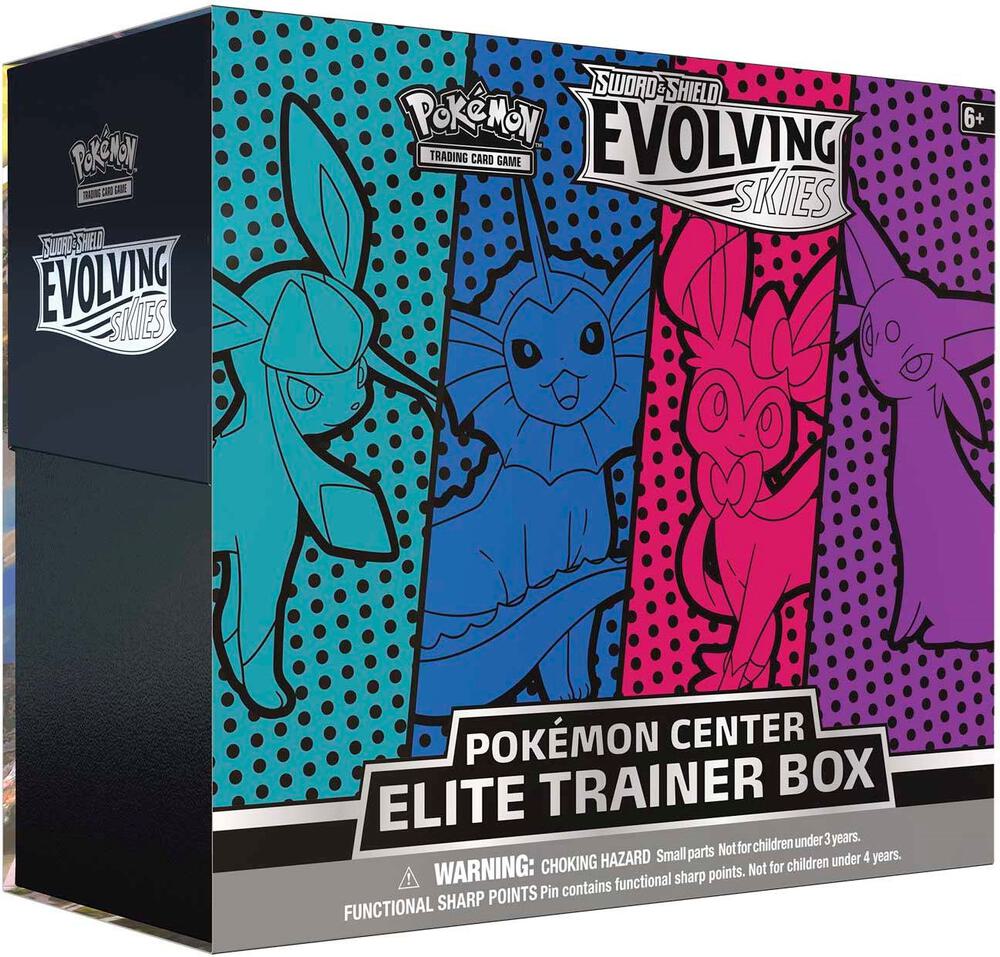 Pokemon Center Evolving Skies Booster Box Glaceon/Vaporeon/Sylveon/Espeon